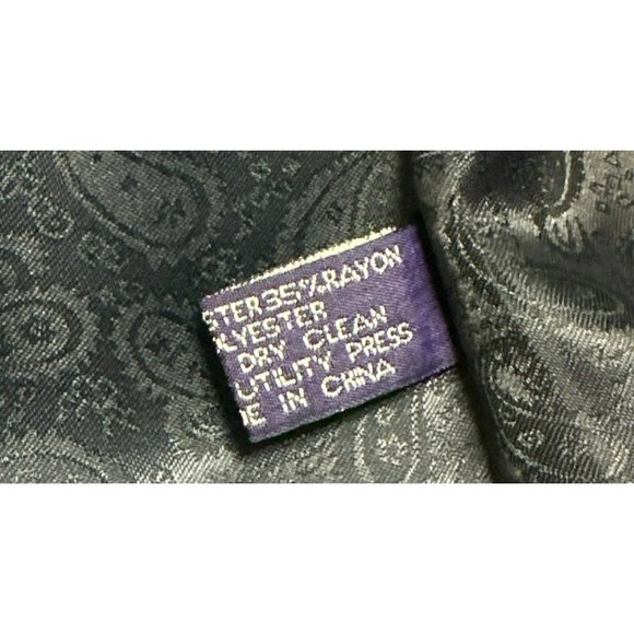 Adolfo Blazer Sport Coat Microtech Dinner Jacket Men's Navy Blue 2 Button SZ 44R - Picture 7 of 9